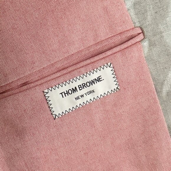 Thom Browne Blue Chambray Coated Cotton Coat - Picture 13 of 14